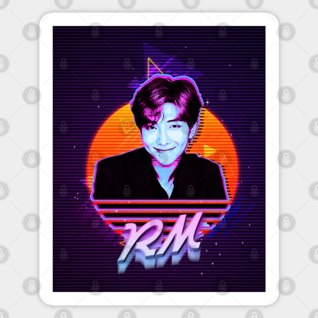 Kim Namjoon Retro Sticker by NotoriousMedia